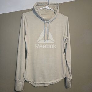 Reebok Women's Cream & White Swift Performance Pullover Hoodie Size XS Athletic